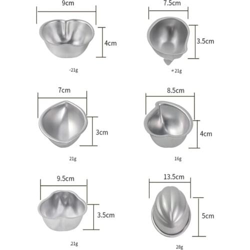 100pcs Aluminum Cupcake Mold Fruit Pudding Mold Pear mango lemon peach papaya Cakes mold