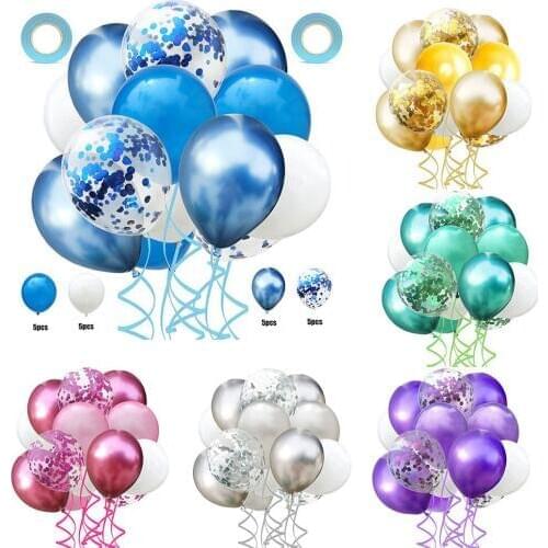 20 Pcs Latex Balloons Baby Birthday Party Decoration Balloons Multicolor Christmas Home Decoration Supplies