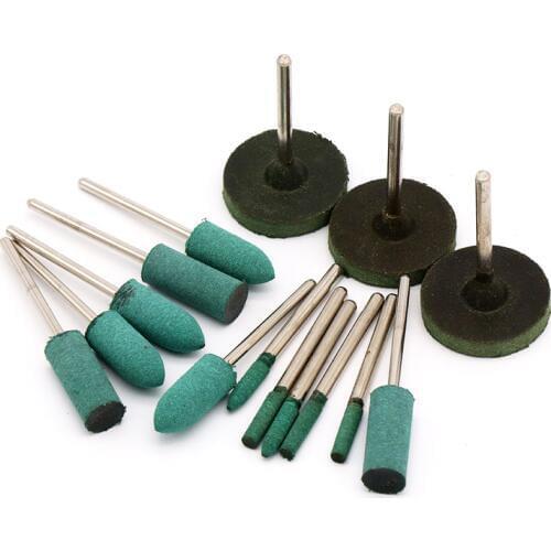 5 pcs 2.35/3.0mm Shank Rubber Grinding Head for Mould Finish Polish Dremel Die Grinder Rotary Tools