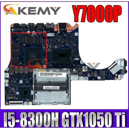 Akemy For Lenovo Y7000P Laptop motherboard I5-8300H CPU GTX1050 Ti 4G GDDR5 FY510 NM-B962 MAIN BOARD