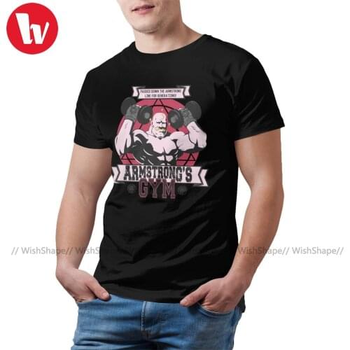Fullmetal Alchemist Brotherhood T Shirt Strong Arm Gym T-Shirt Summer Printed Tee Shirt 5x Funny Tshirt
