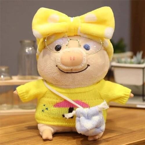 18-50 Cute Pig Cartoon with Clothes Plush Toy Stuffed Kawaii Animal Doll Soft Baby Accompany Pillow Birthday Gift For Kids Girls