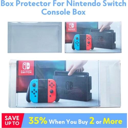 Box Protector For Nintendo Switch Console Sleeve Custom Perfect Size Clear Plastic Protection