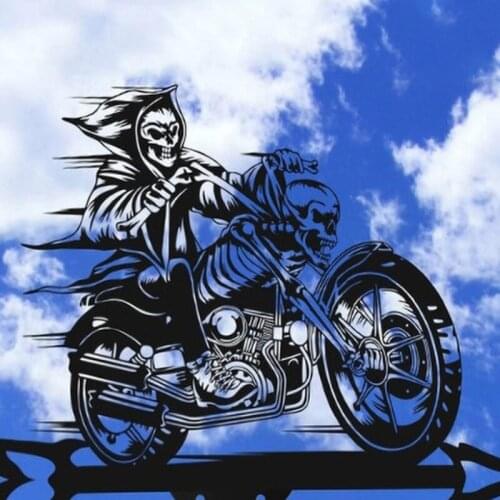 Wrought Iron Metal Weather Vane Retro Farm Scene Garden Stake Weathervane Decor QX2E