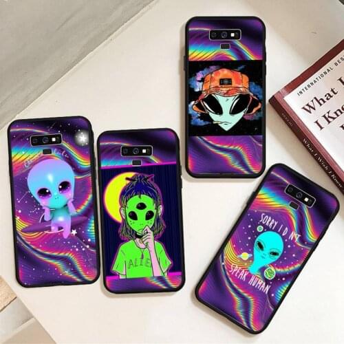 Colorful alien space Phone Case For Samsung A50 A51 A71 A20E A20S S10 S20 S21 S30 Plus ultra 5G M11 funda cover