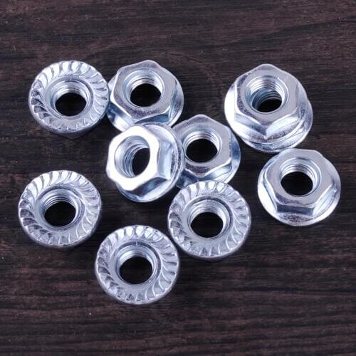 LETAOSK 10pcs 10mm Metal Bar Nuts Replacement Fit for STIHL MS070 080 138 Chainsaw 92202601300