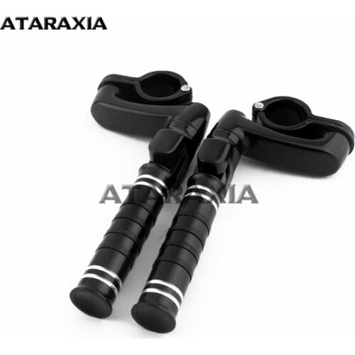 Motorcycle Highway Foot Pegs Engine Guard Footrest Footpegs Clamps For Harley Sportster Touring Road King Street Glide Softail