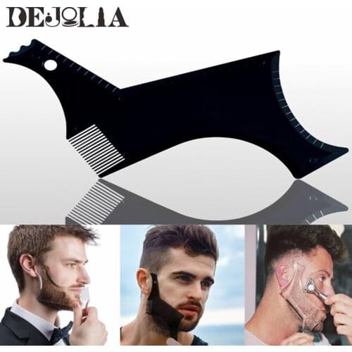Men Style Beard Shaping Creative Styling Template Beard Hair Combs Brush Shaving Tools Hair Beard Trim Template Barber Comb