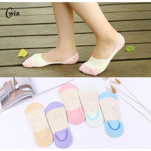 Colorful fruit Invisible Short Woman Sweat summer comfortable cotton girl womens boat socks ankle low female 1pair=2pcs X76
