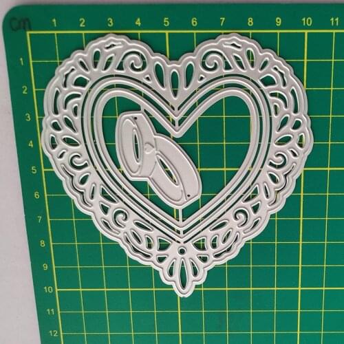 Heart Border 2021 New Metal Cutting Dies Stencils for DIY Scrapbooking Photo Album Decorative Embossing DIY Paper Cards