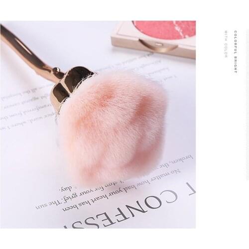Rose Nail Art Dust Brush For Manicure Rose Head Brush Nail Fashion Brushes Blush Powder Material Accessories Gel Tools Nail C7G1