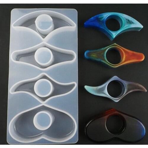 DIY Crystal Epoxy Resin Mold Mirror Bookmark Clip Finger Epoxy Piano Music Book Clip Book Jewelry Ornament Silicone Mold