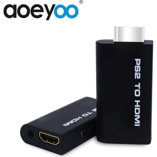 AOEYOO PS two Converter To HDMI Video Converter Adapter HDMI Cable With 3.5mm Audio Output Support 480i 576i 480P For HDTV