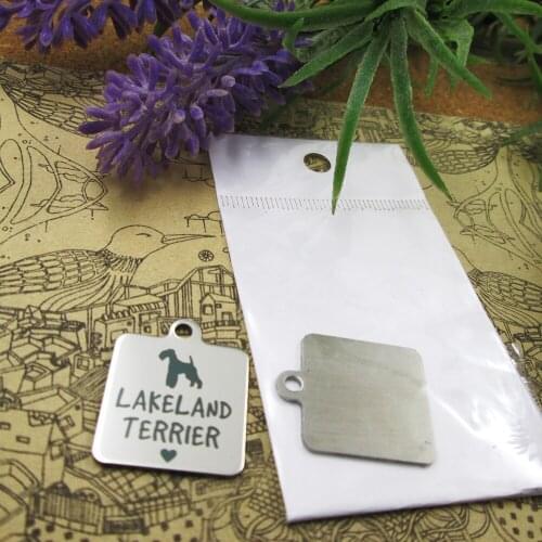20pcs--"Lakeland Terrier"dog lover stainless steel charms more style for choosing DIY Charms pendants for necklace