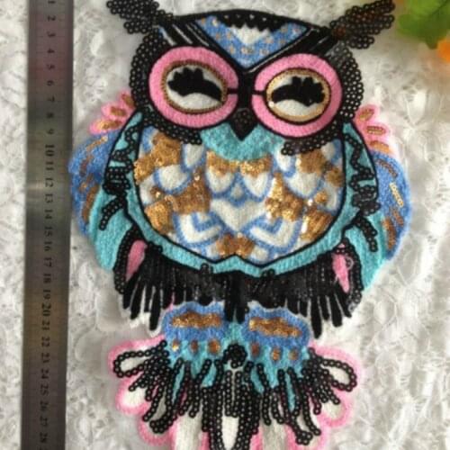 15pcs/Lot Embroidery Patches Letters Clothing Decoration Accessories Animal Owl Diy Iron Heat Transfer Applique Iron Ons