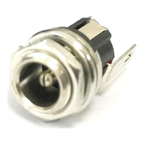 5pcs DC5.5 female socket 5.5x2.1mm DC power supply seat screw mounting copper NEW for WIFI antenna