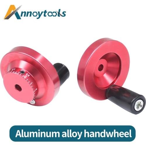 Aluminum alloy handwheel With scale slide table buddhabeads machine tailstock, Manual DIY lathe handwheel machine tools