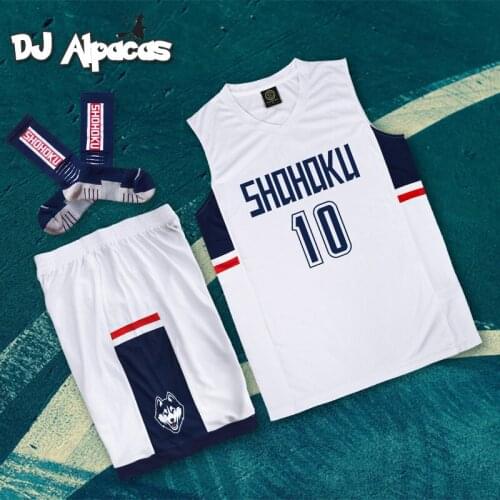 Anime SLAM Cosplay Costume Hanamichi Sakuragi Rukawa Kaede Adult Child SHOHOKU Basketball Clothes Jersey