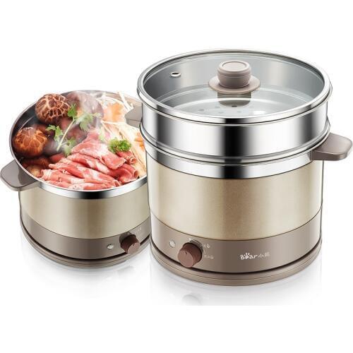 Bear Multifunction Household Electric Skillet Mini Dormitory Hot Pot Cooking Cooker DRG-C18A1