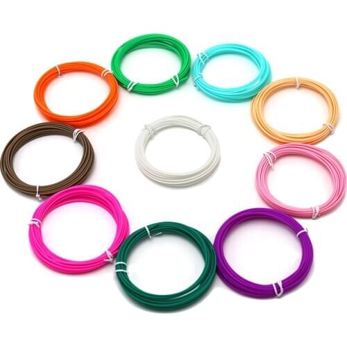 Free Shipping 20Pieces/lot 3D Printer Filament 5M/pcs 20 Colors 1.75mm PLA 3D Print Filament For 3D Printer Or 3D Pens kids gift