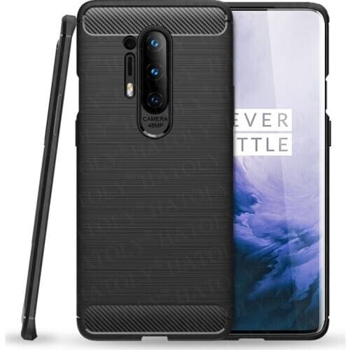 For Oneplus 8 Pro Case One Plus 8 Pro Soft TPU Silicone Back Cover Shockproof Bumper Carbon Fiber Phone Case For Oneplus 8 Pro