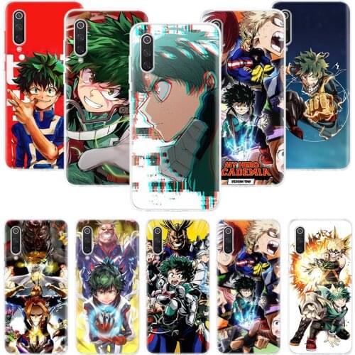 My Hero Academia Phone Case For Xiaomi Mi Note 10 11 9 8 10T 9T CC9 A1 A2 A3 5X 6X Pocophone F1 X3 F2 Pro Lite Coque Cover