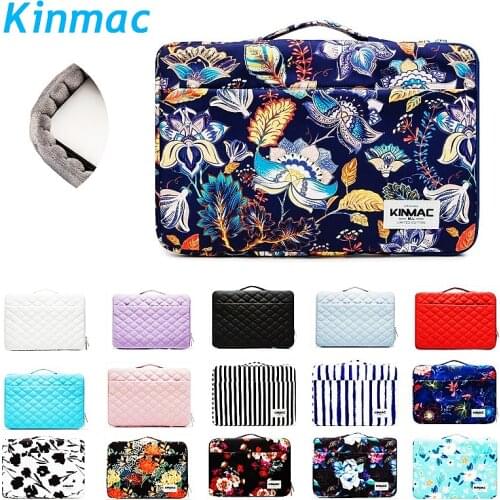 Brand Kinmac Laptop Bag 12,13,14,15,15.6,Lady Begonia Briefcase Sleeve Case For Macbook Air Pro 13.3,15.4 Notebook,Dropship F073