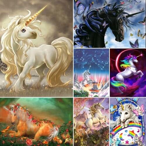 Cartoon Magical Unicorn Full Square Diamond Painting Embroidery Cross Stitch Kits Diamond Mosaic 5D DIY Home Decor
