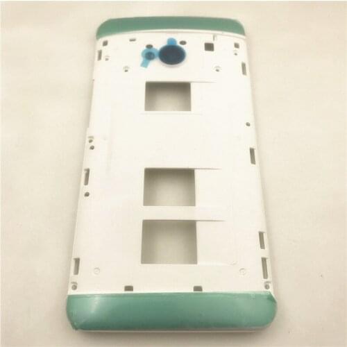 New 4.7 inches Front Bezel Housing LCD Frame For HTC One Dual Sim 802t 802d 802w M7 Front Housing Faceplate (No side key)