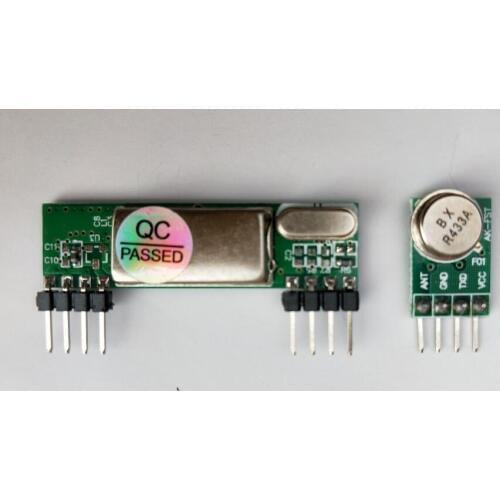 New 5V 433Mhz Superheterodyne 3400 RF Transmitter&Receiver Link Kit For Arduino ARM MCU
