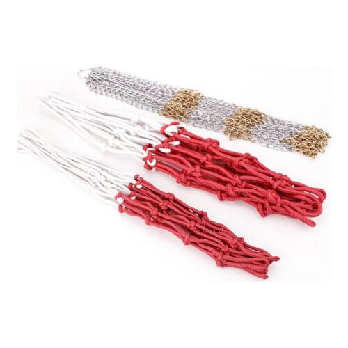 Factory wholesale high quality basketball net Polyester and iron chain type basketball training net