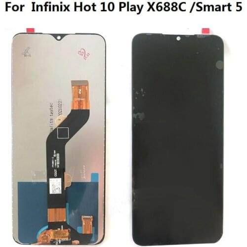 OEM Original For Infinix Hot 10 Play X688C / Infinix Smart 5(India) LCD Screen and Digitizer Touch Screen Assembly Black