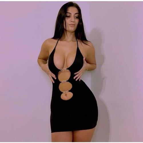 Sexy Bodycon Mini Dress Party Club Suit Color Lace-up Tight Dresses For Women 2021 Summer Roupas Femininas Short Skirt -40