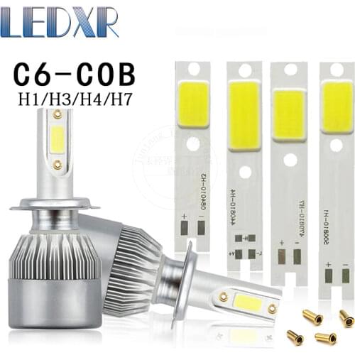 10Pcs CSP LED car light car headlight COB H1H3H4H7 light source motorcycle car light C6 S2 COB light source 6000-6500K led chip