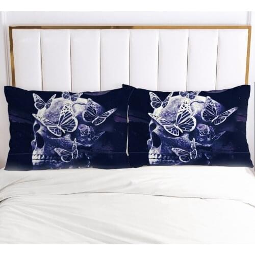 1pc Skull Deadpool Pillow cover Pillow case Bedding Pillowcase Pillowcovers decorative for home 3D HD Print purple