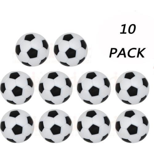 10pcs/lot Table Football Soccer Ball Plastic Black And White Soccer Balls Tabletop Game Soccer Accessories Birthday Party Decor
