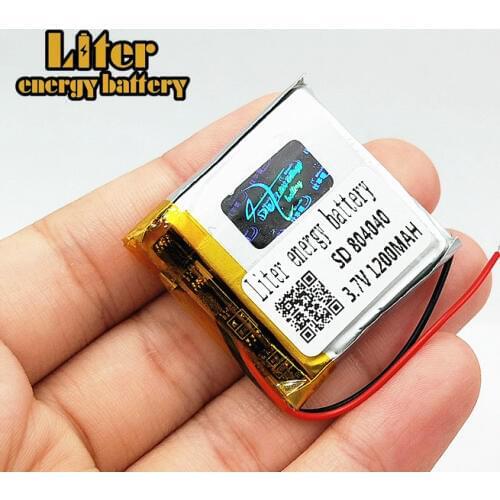 3.7V 1200mAh 804040 Lithium Polymer LiPo Rechargeable Battery ion cells For Mp3 Mp4 Mp5 DIY PAD DVD E-book bluetooth headset