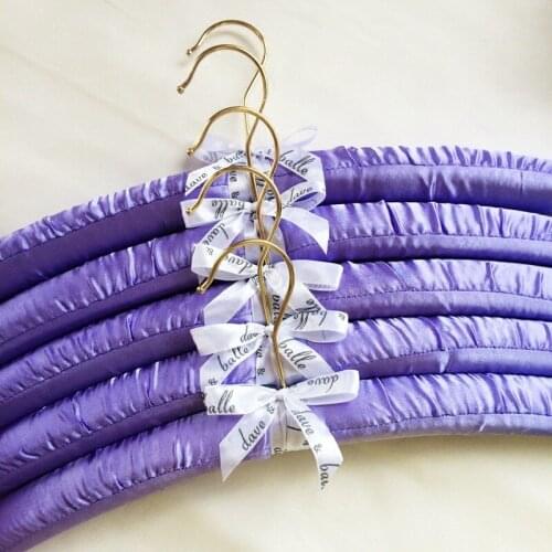42cm clothes hanger silk sponge clothes hanging clothes hang ribbon