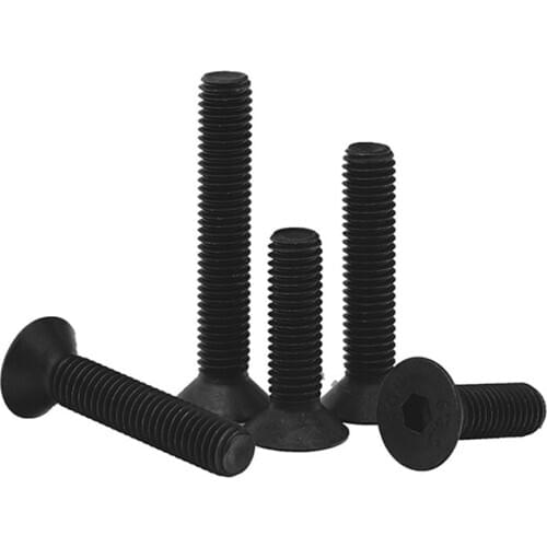 5PCS Socket Countersunk Screws Allen Key Bolts Hex M3 M4 M5 M6 M8 M10 12.9 Grade