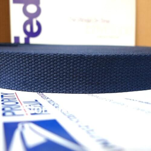 50 Yards 1'' 25mm Wide #2 Navy Webbing Wholesale Free Shipping