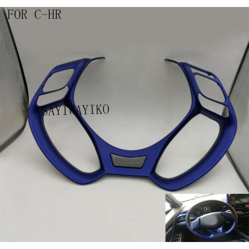 CAR STYLING ABS car stickers steering wheel decoration cover car accessories FIT for 2016 2017 2018 Toyota C-HR CHR C HR