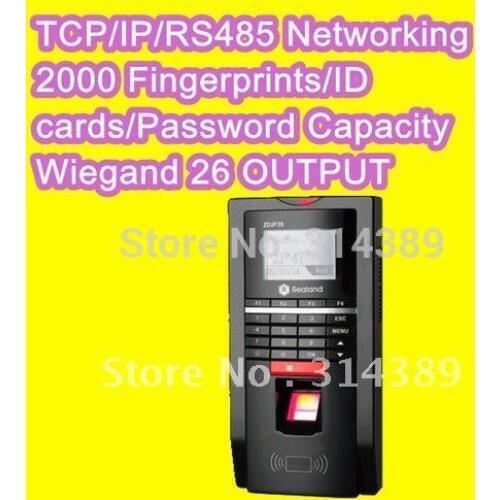 Biometric Fingerprint reader TCP /IP/RS485 Access Control pin code EM card reader built-in door lock Attendance F20