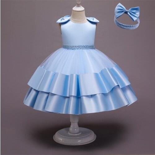 Ceremony Dress Girls Lace Wedding Dress for Girls Elegant Party Gown Frocks Dresses Pink girl dress birthday dress for girls