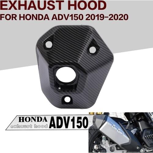 For HONDA ADV150 ADV 150 2019-2020 Carbon Fiber Texture Exhaust Pipe Decorative Cover Exhaust Pipe Cover