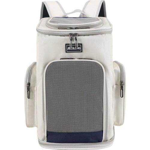 Pet bag travel out carrying bag Oxford cloth breathable cat and dog backpack