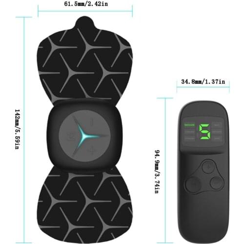 Mini Electric USB Massage Pad 6 Modes 15 Strength EMS Tens Full Body Muscle Relaxing Massager