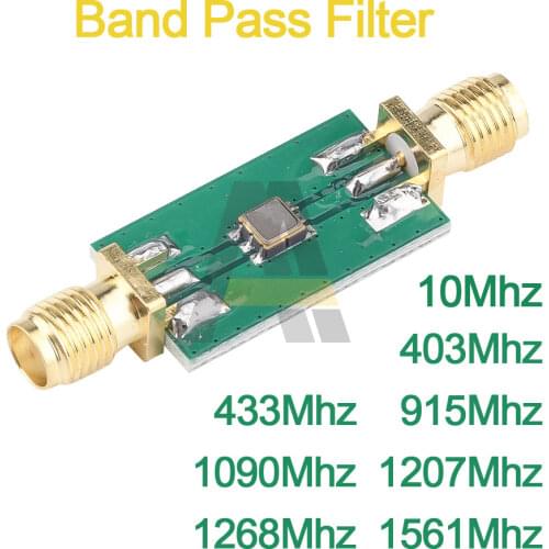 433 MHz band pass filter BPF 433MHz passive filter suppression capability is about 40dbc 50 ohm impedance