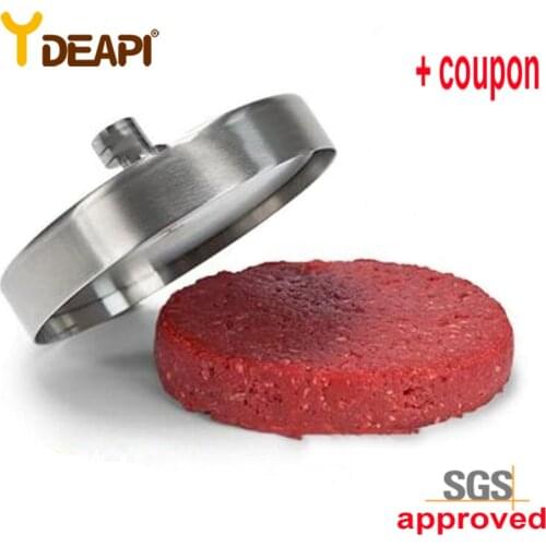 Ydeapi Single Hamburger Burger Press Maker Mould Mold Kitchen BBQ Barbecue Moon cake Mold Eco-friendly Stainless Steel Tools