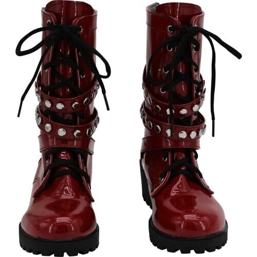 Division Rap Battle 14th Moon/Jyushi Aimono Boots Cosplay Shoes Halloween Cosplay Prop