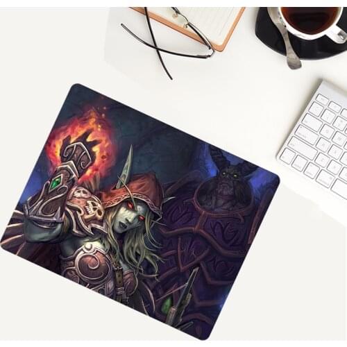 21x26cm Gaming Mouse Pad Computer Keyboard Mouse Mat Desk Mouse Pad Lock Edge Pad Office Study For World of Warcraft Lol Cs Go